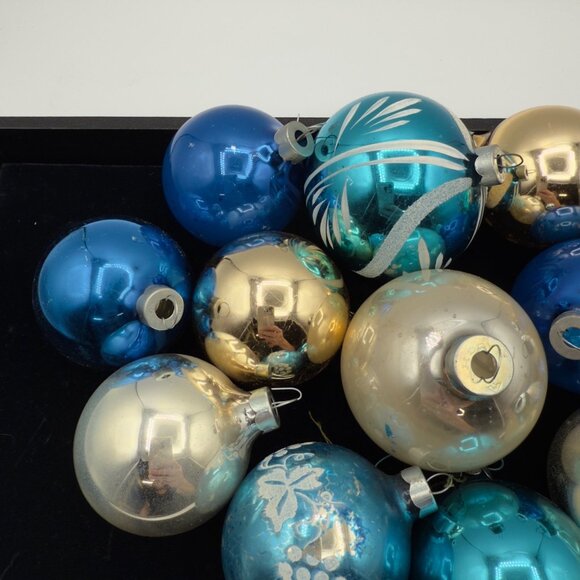 Vintage Mercury Glass Christmas Ornaments Rauch Made in USA - Picture 6 of 15